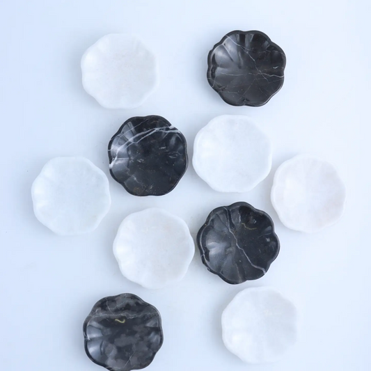 Marble Flower Mini Dishes