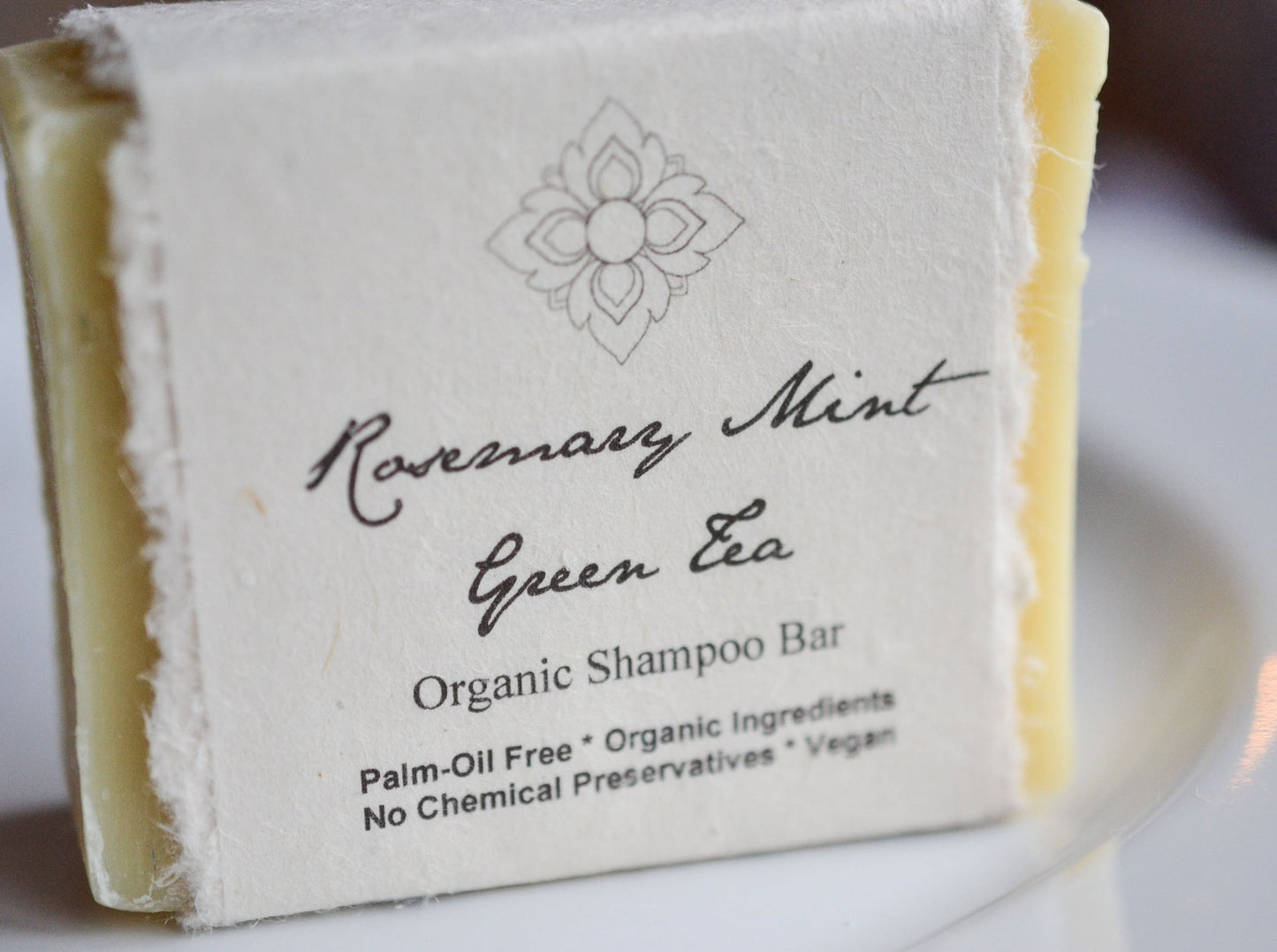 Organic Shampoo Bar: Rosemary Mint Green Tea