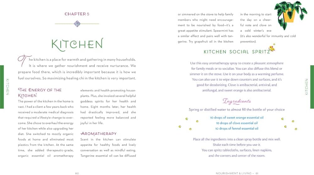 Hardcover Book: The Healing Home - A Room-By-Room Guide to Positive Vibes
