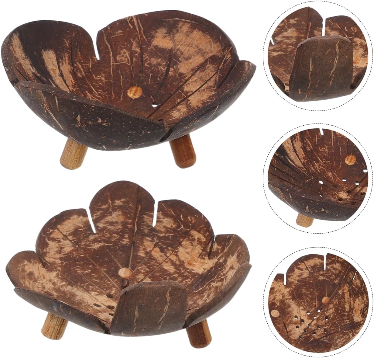 Coconut Shell Leaf Shaped Bowl