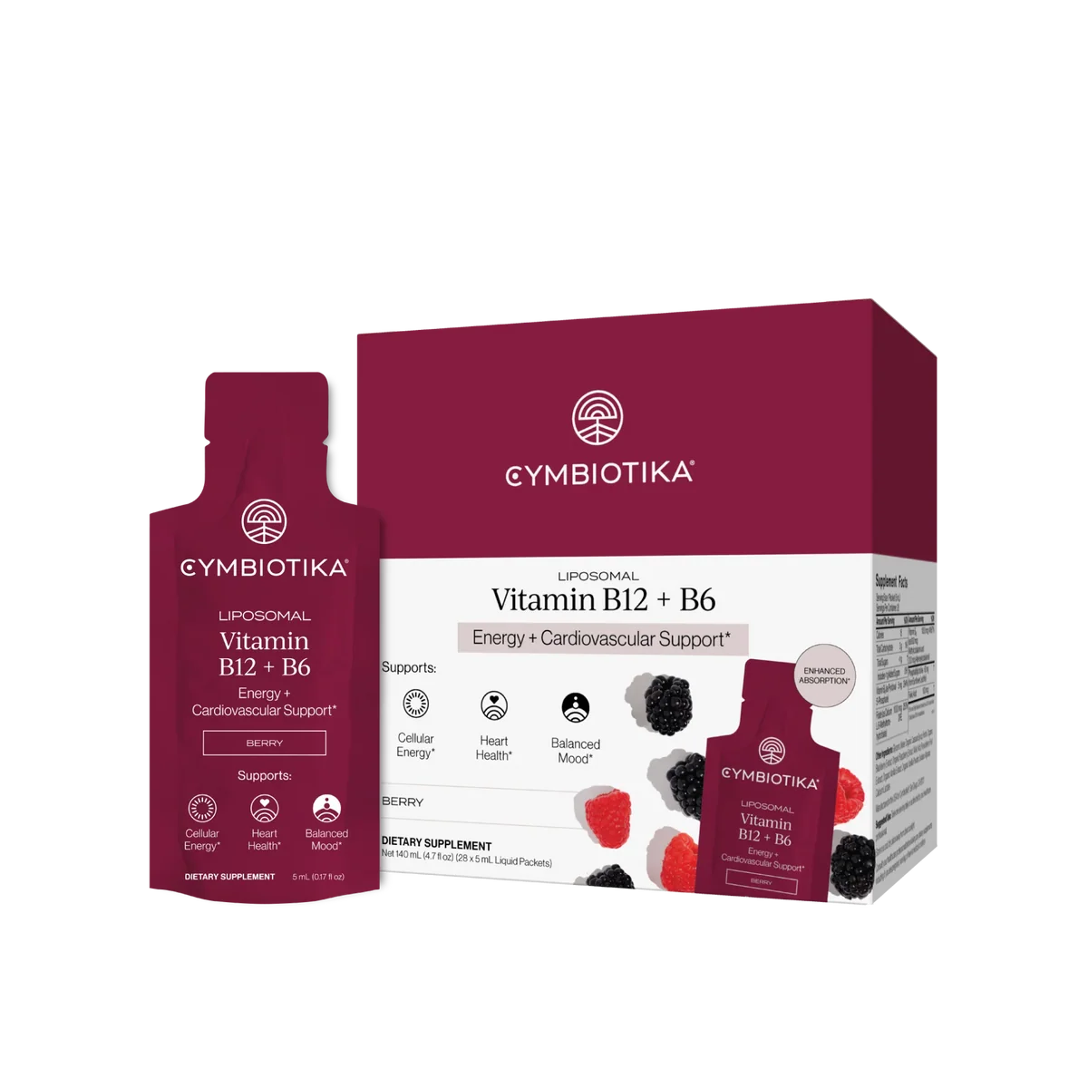 Liposomal Vitamin B12 + B6 Energy and Cardiovascular Support