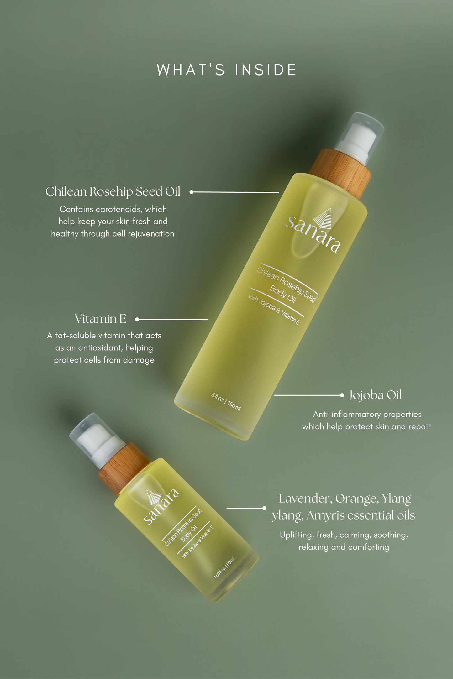 Chilean Rosehip Seed Body Oil with Jojoba & Vitamin E