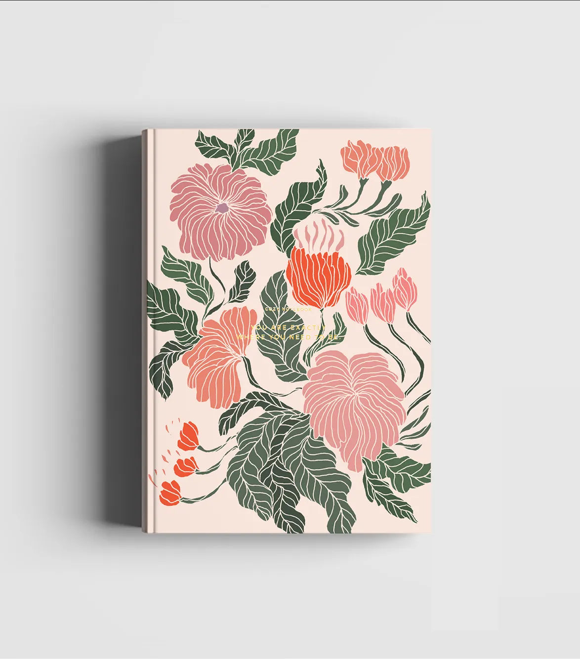 Cozy Flower Notebook: Peace Lily