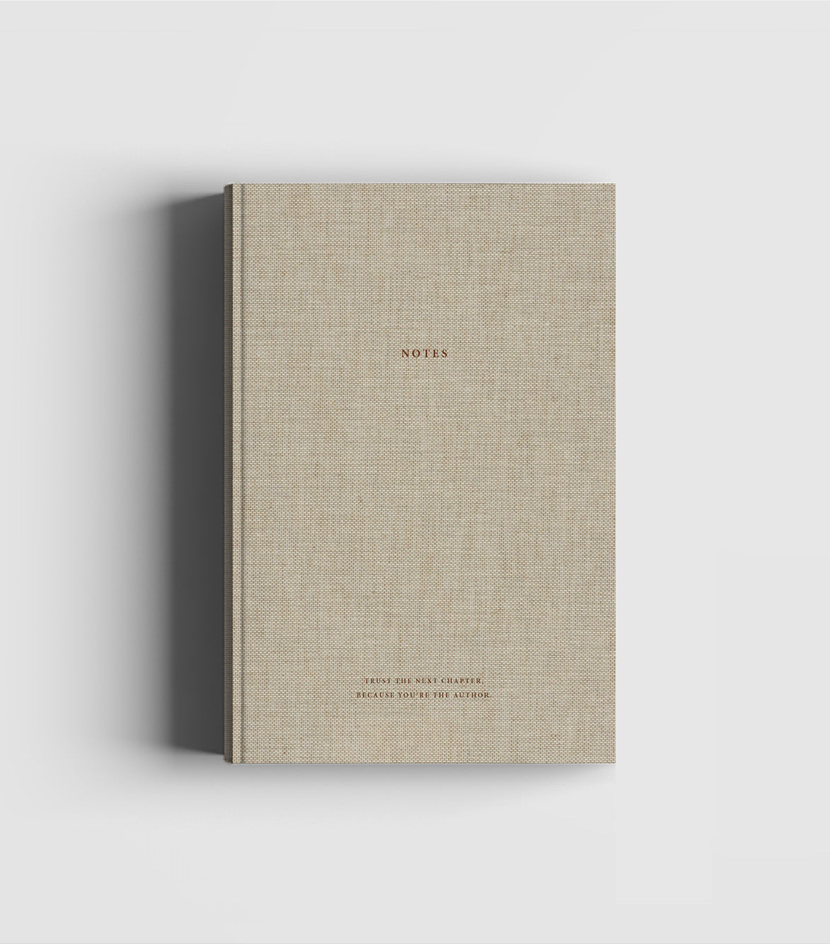 Notebook: Natural Linen & Dark Brown