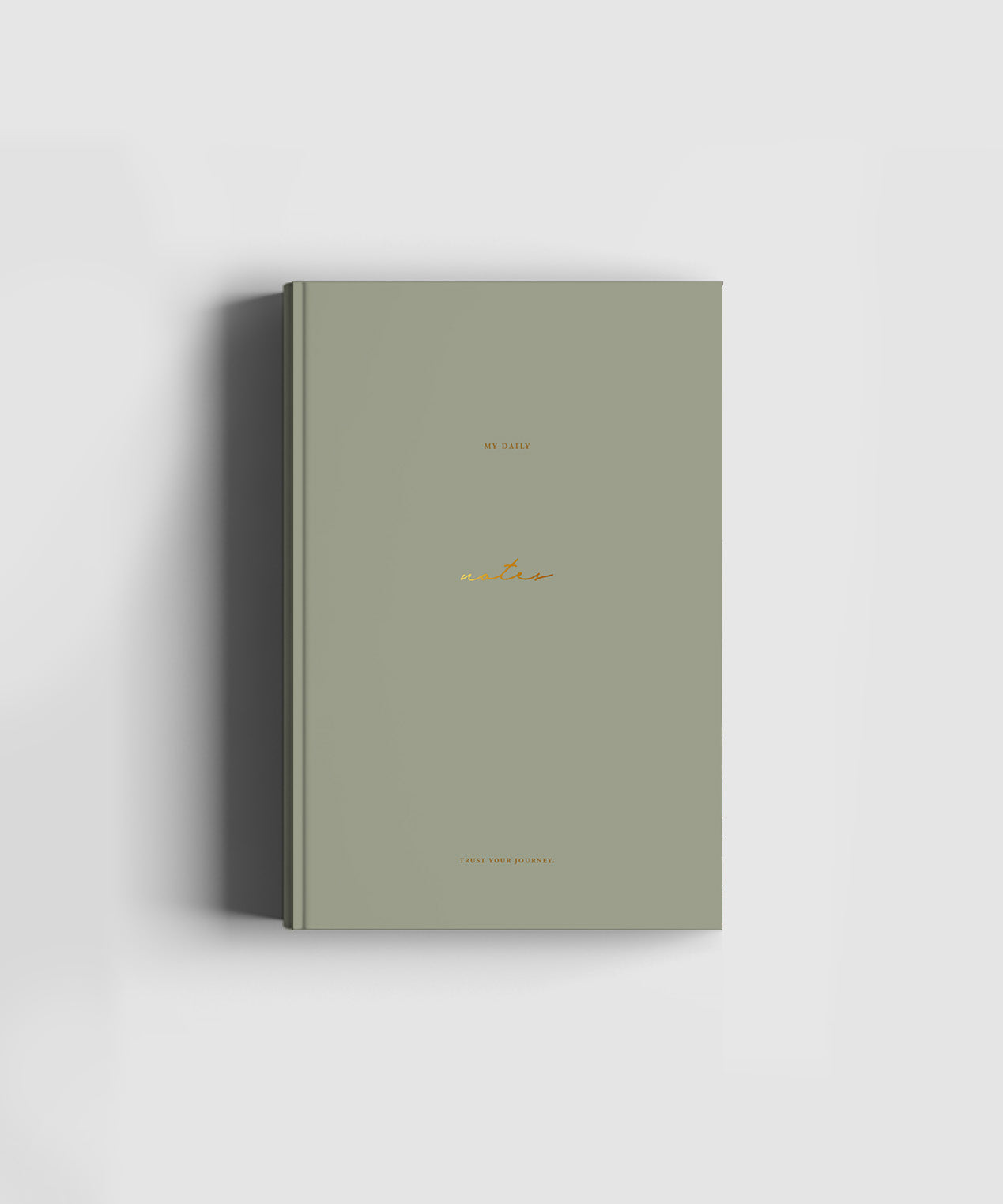 Notebook: Sage Green & Golden