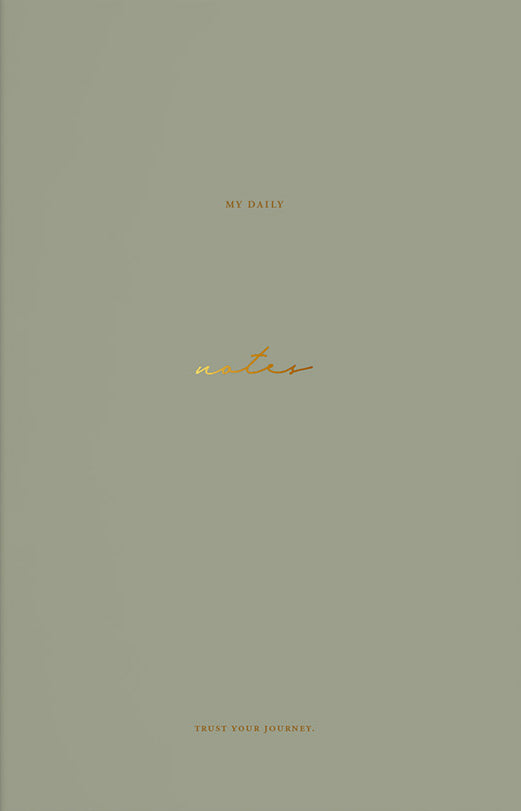 Notebook: Sage Green & Golden