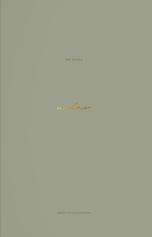 Sage Green Notebook with Gold Details