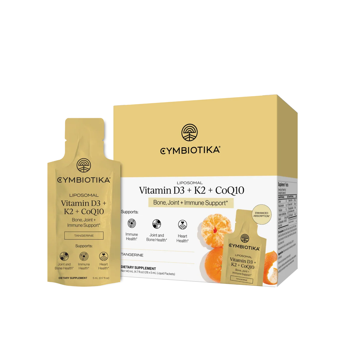 Liposomal D3+K2+CoQ10 Bone, Joint & Immune Support
