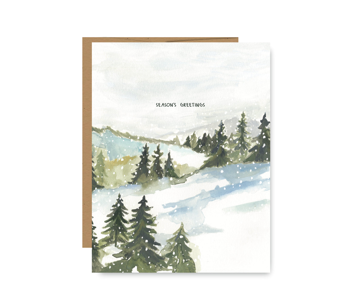 Season's Greetings Winter Card