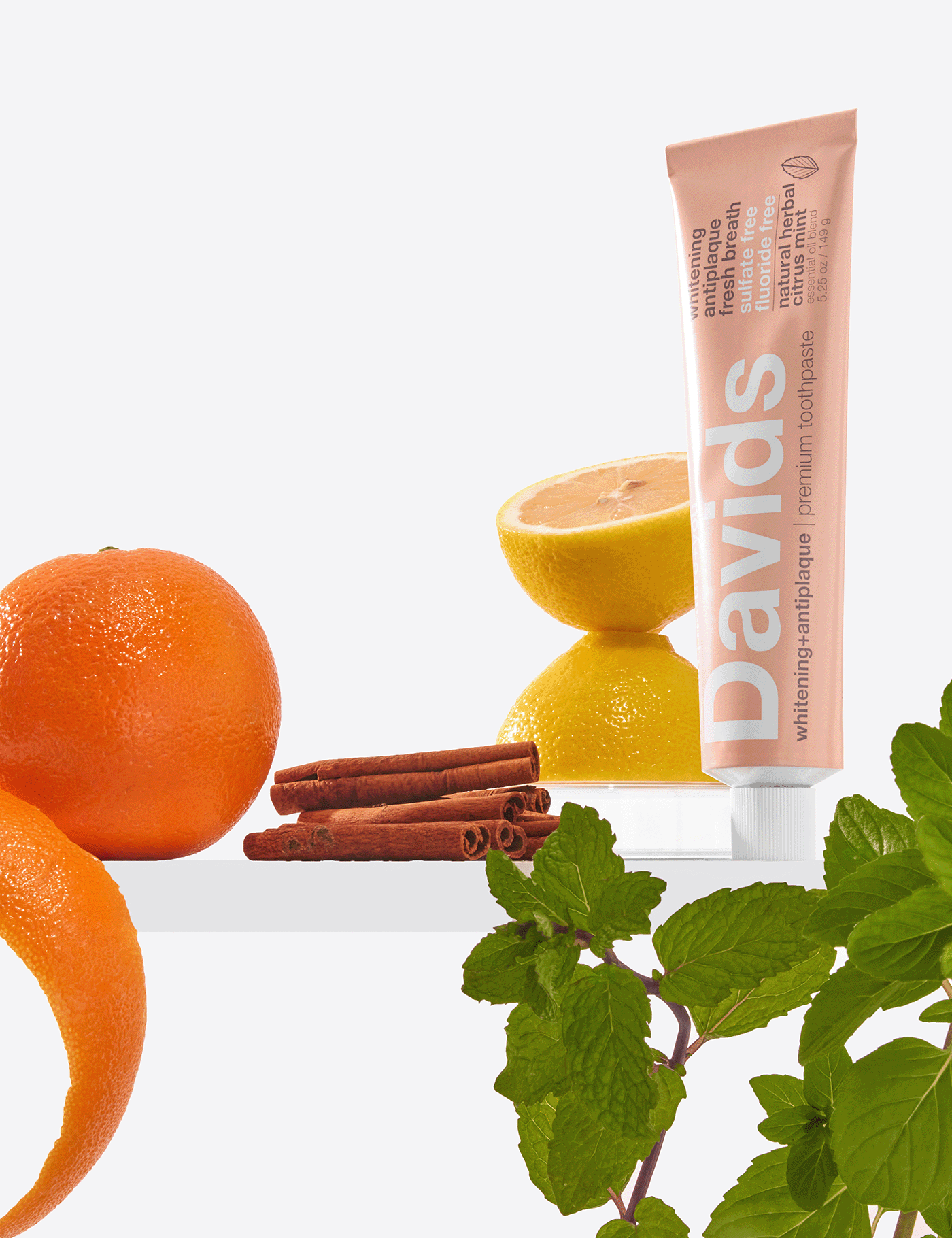 Davids Premium Toothpaste - Herbal Citrus Peppermint