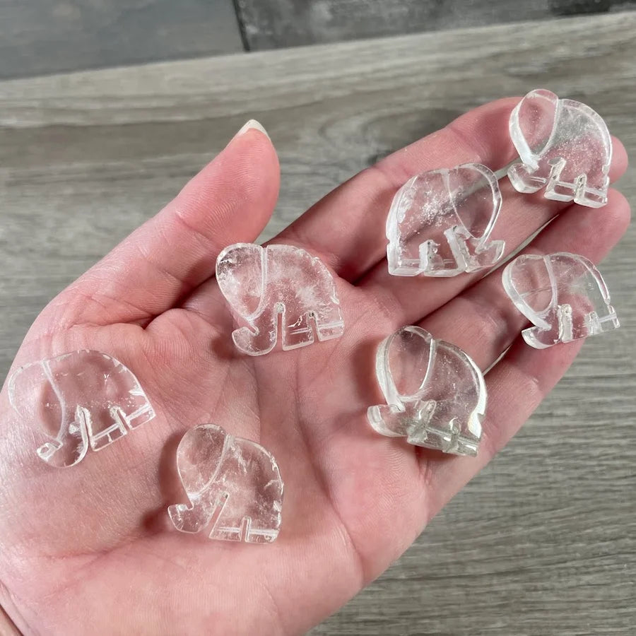 Clear Quartz Elephant
