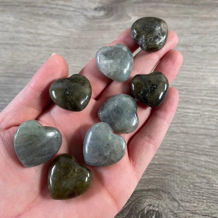Puffy Heart Small Moss Agate