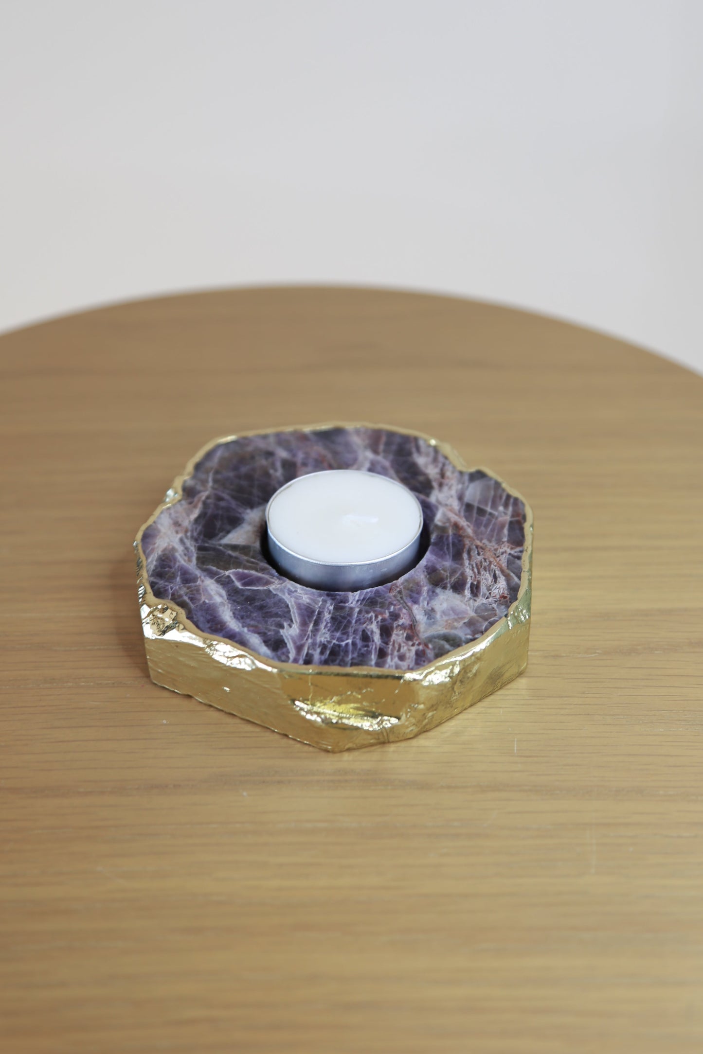 Agate Tea Light Candle Holder