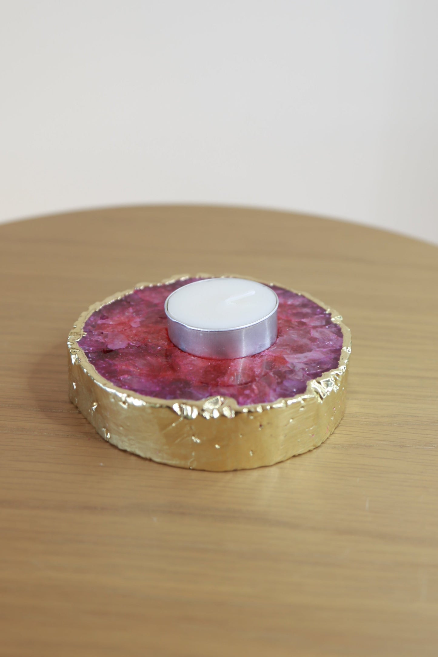 Agate Tea Light Candle Holder