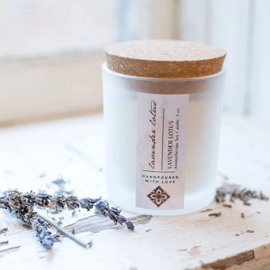 Natural Aromatherapy Candle: Lavender Lotus