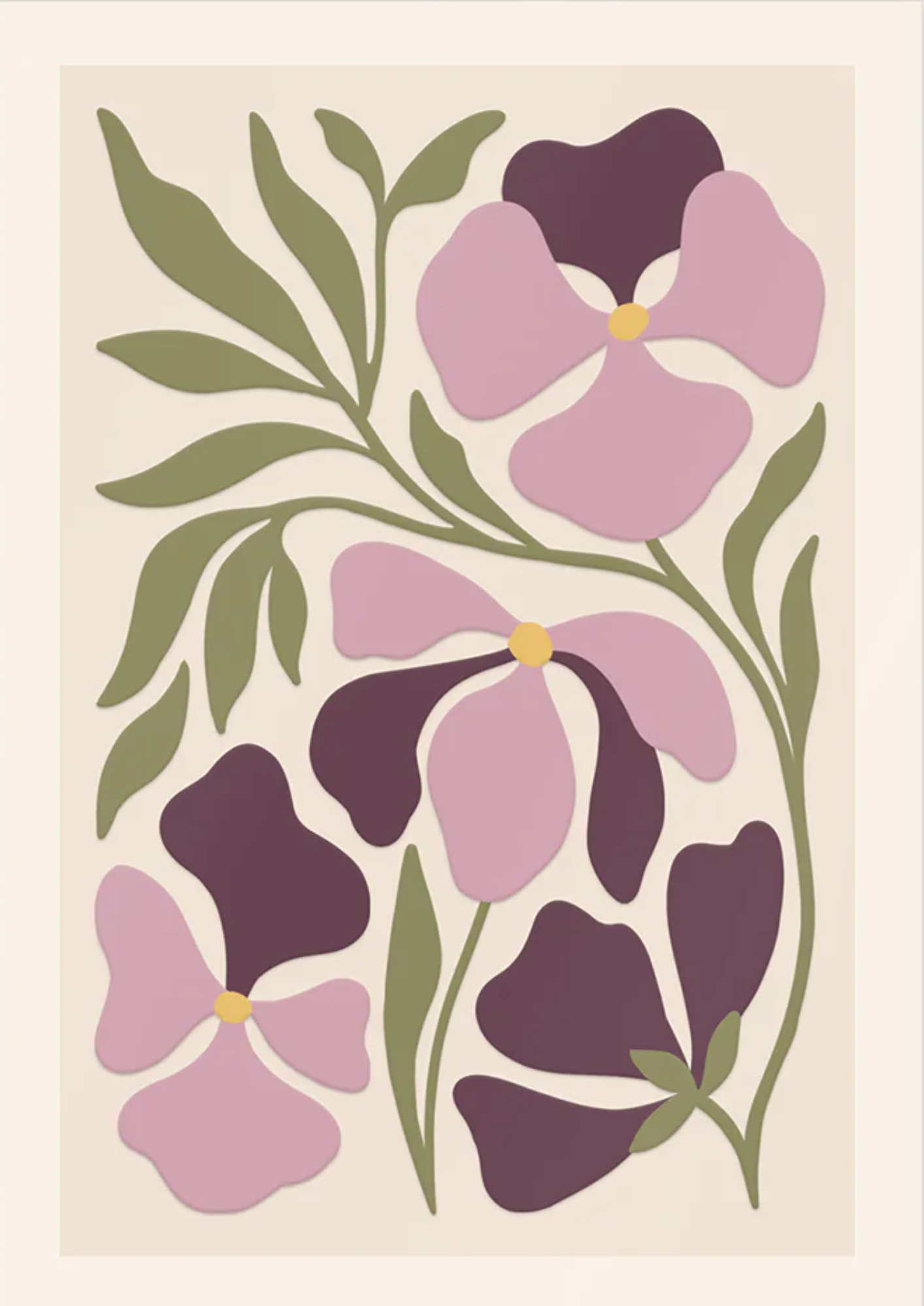 Flower Market Greeting Cards: Pansy
