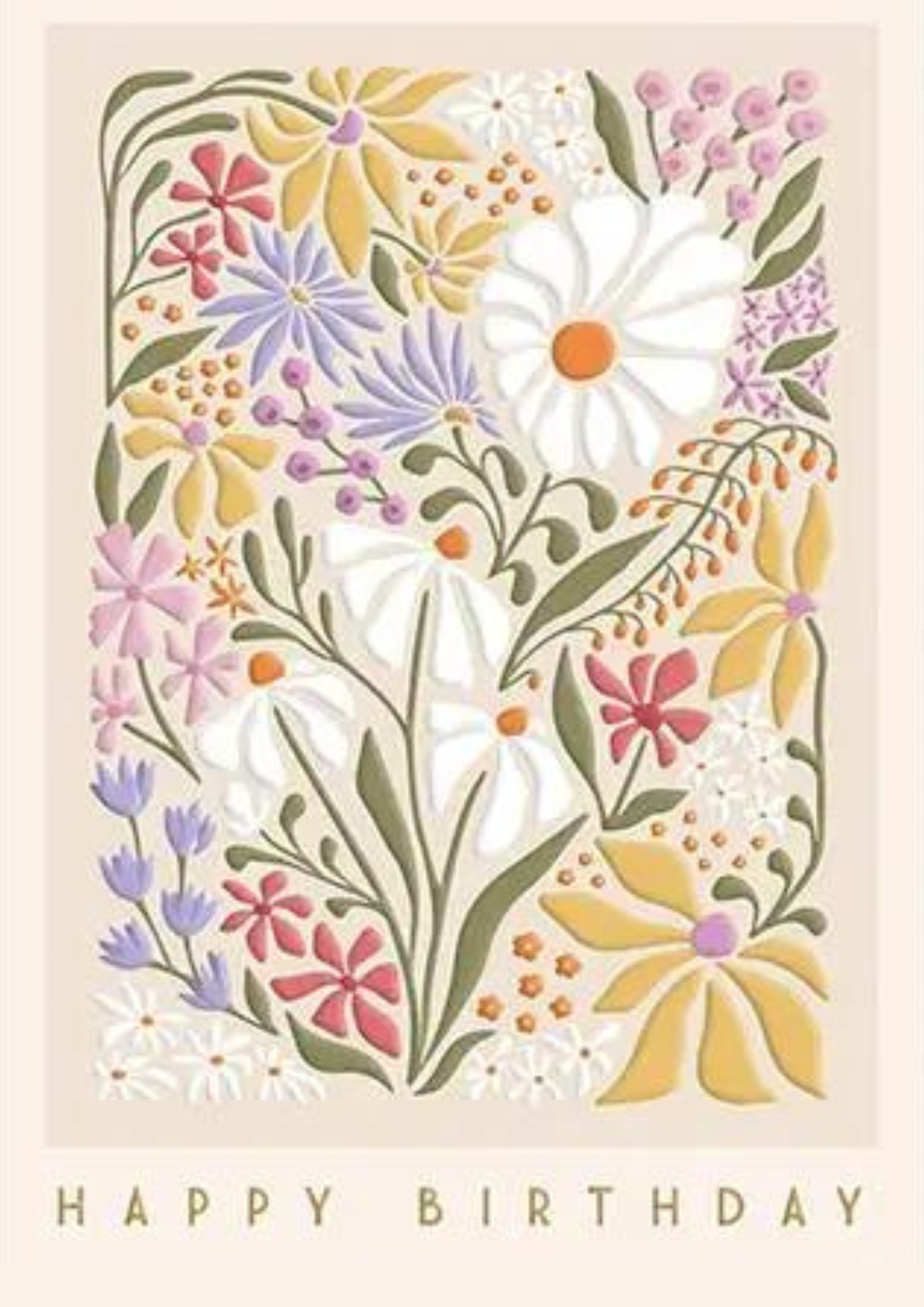 Birthday Greeting Card: Wildflowers