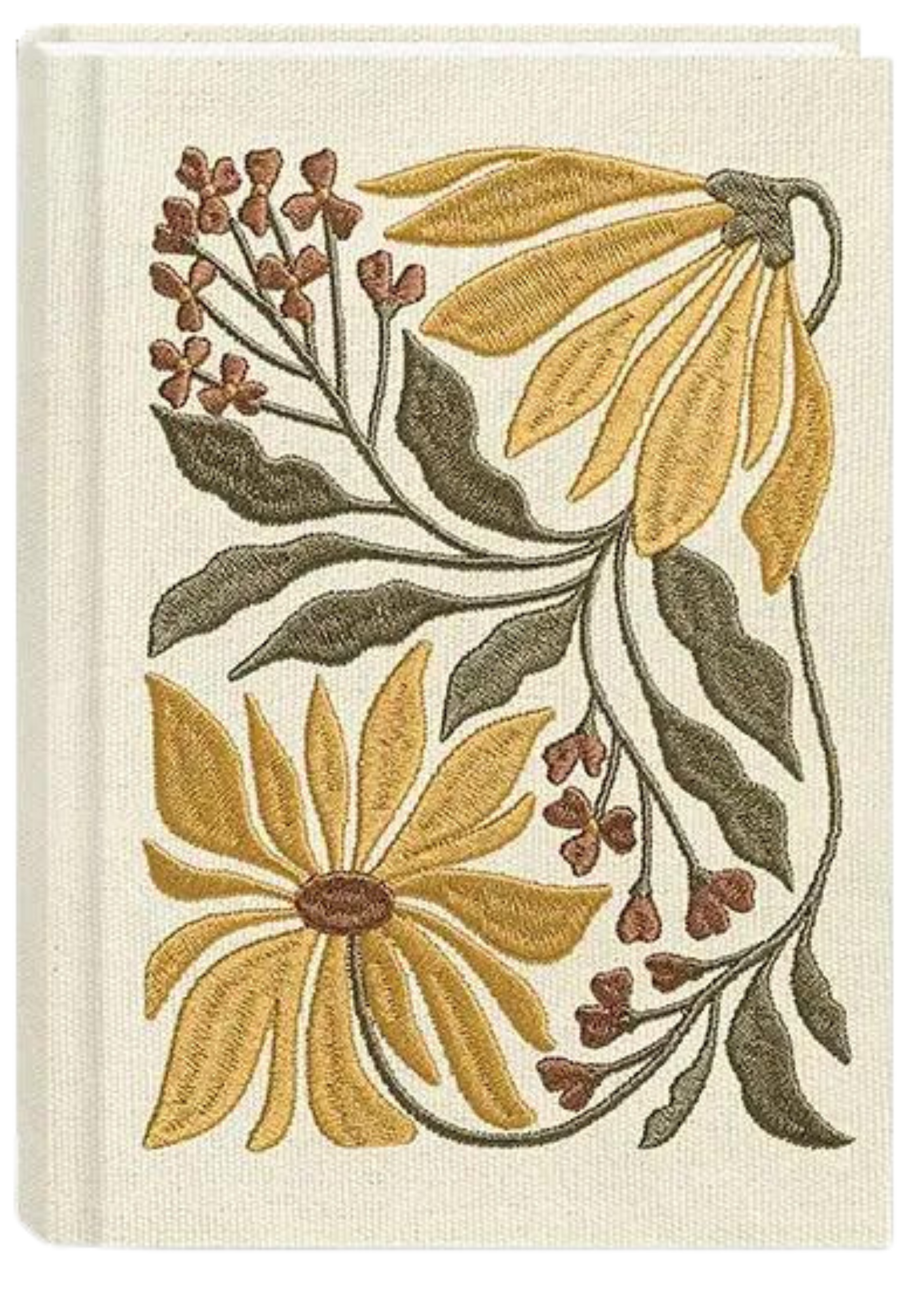 Fabric Embroidered Journal: Sunflower