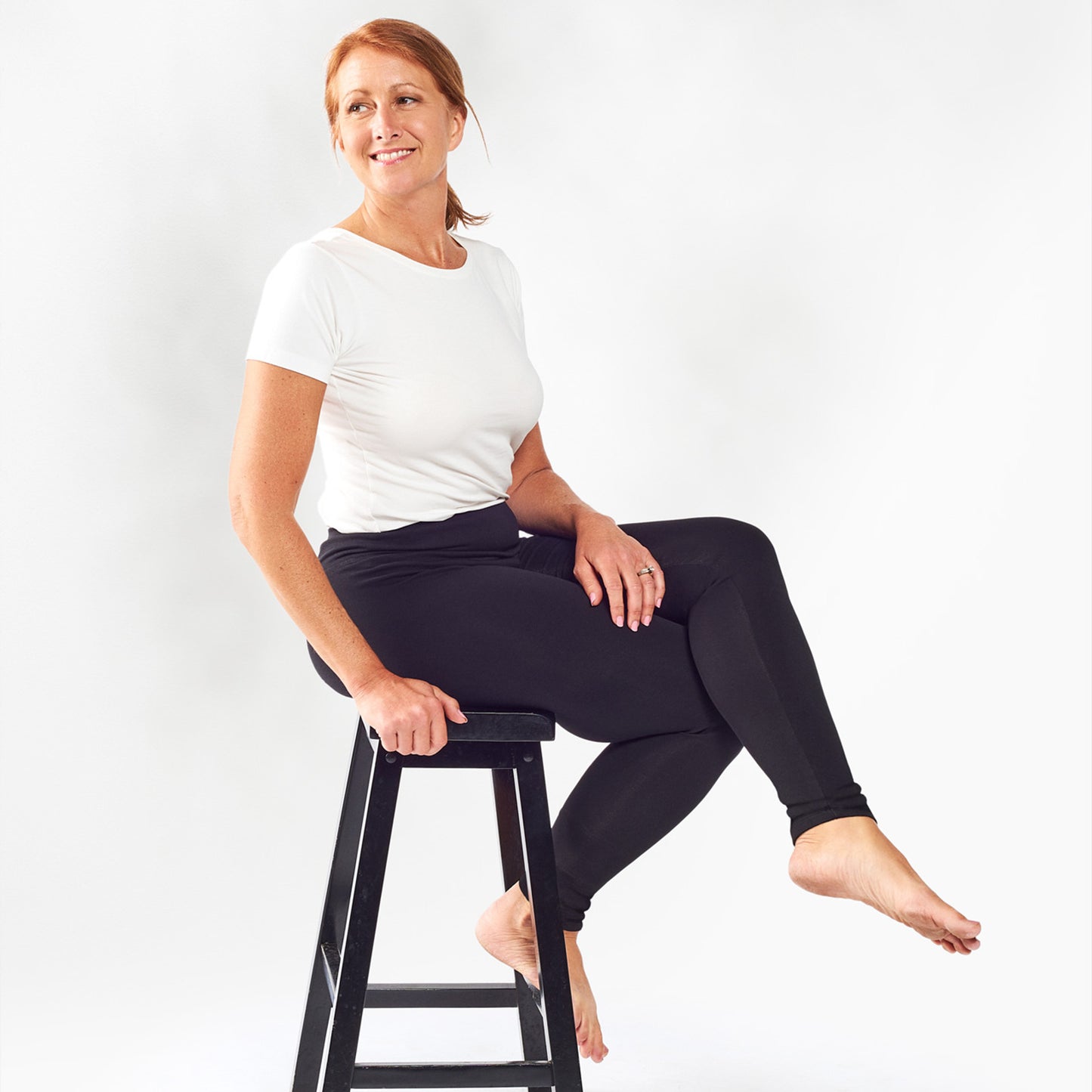 Organic Cotton - Ribbed Ankle Leggings
