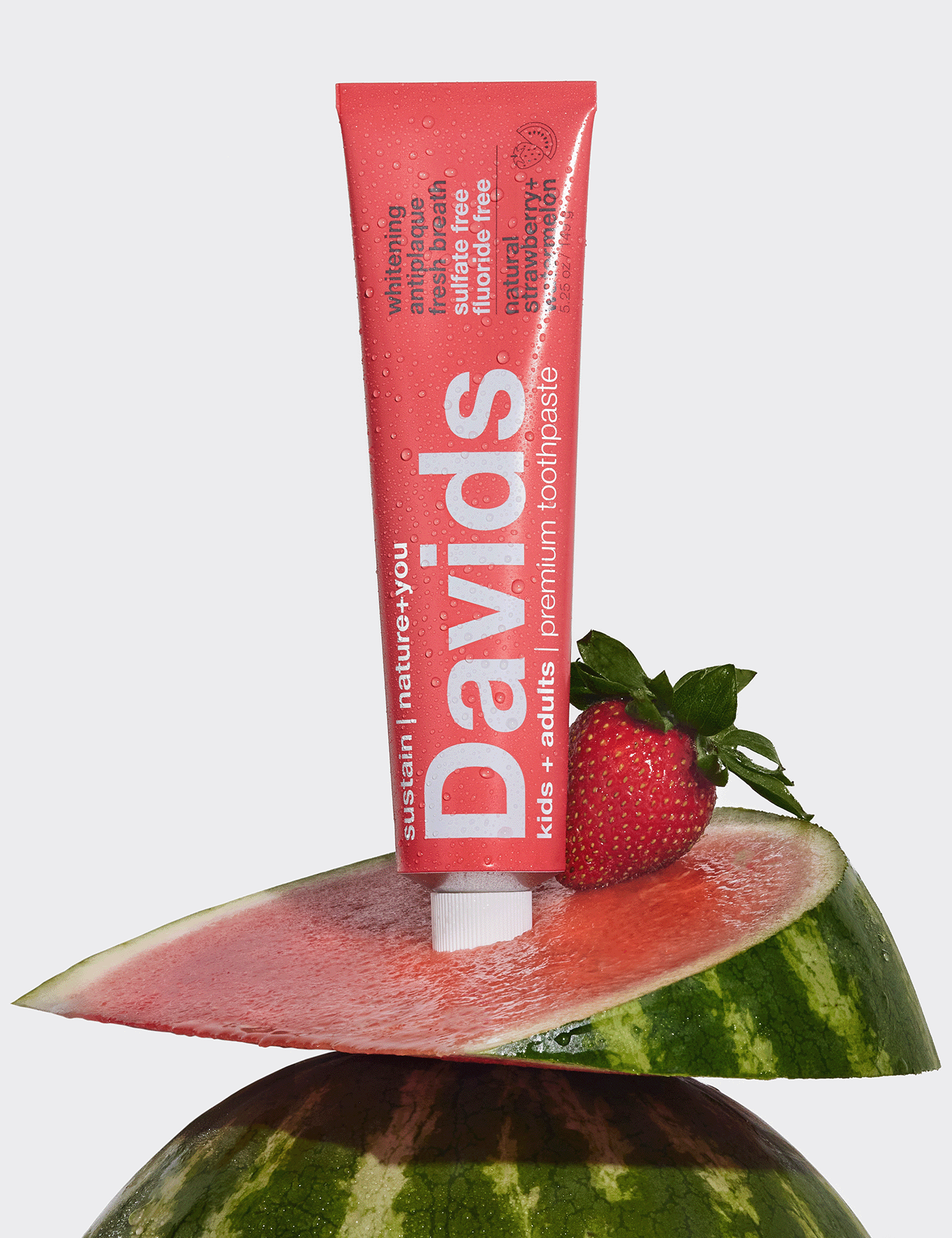 David's Kids & Adults Premium Toothpaste - Strawberry Watermelon