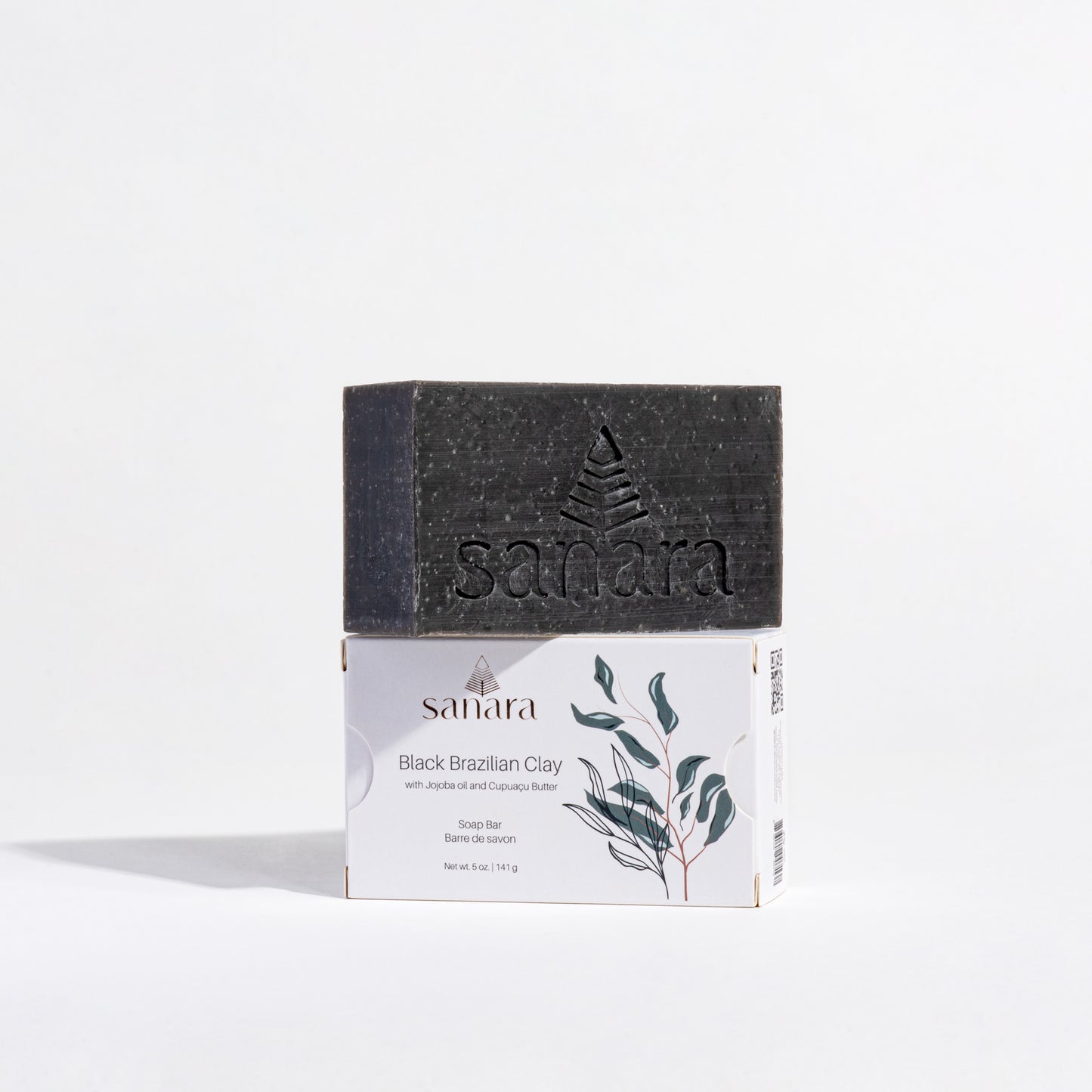 Black Brazilian Clay Soap Bar with Jojoba oil and Cupuaçu Butter