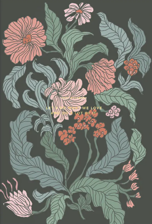 Cozy Flower Notebook – Peace Lily