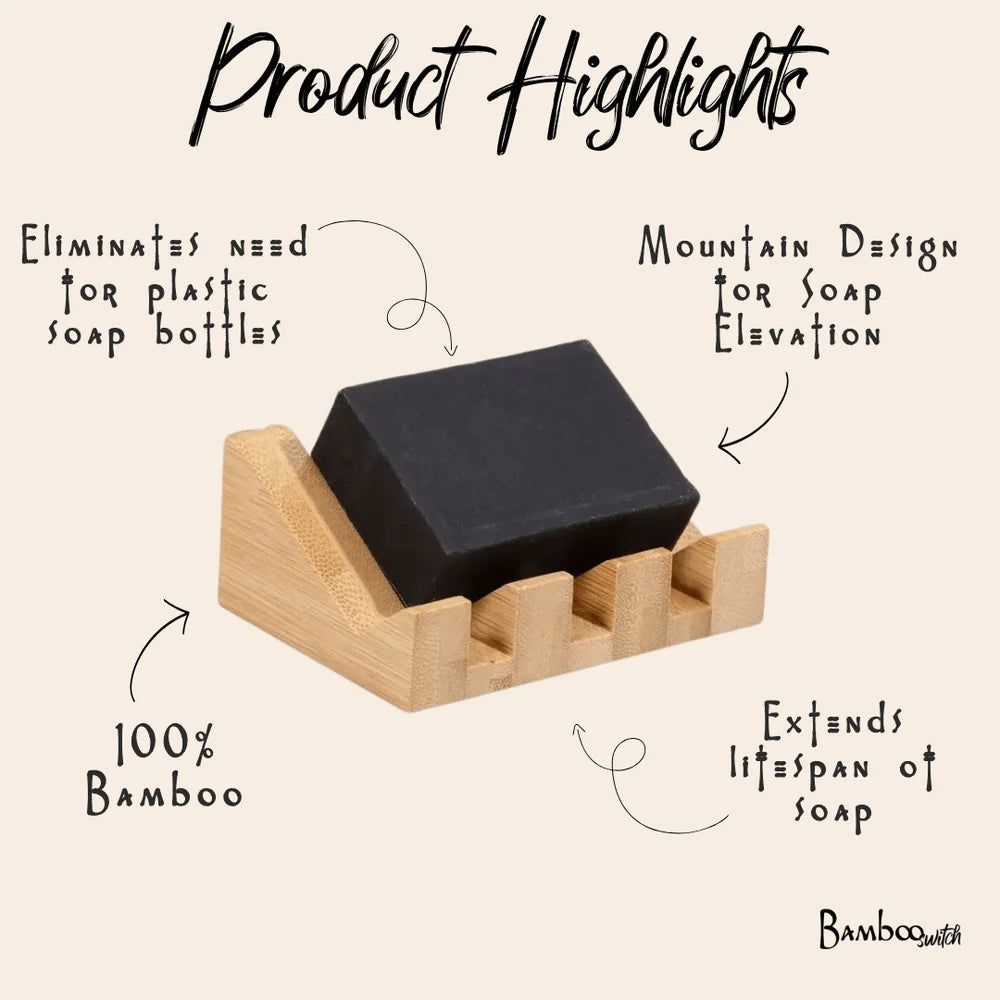 Bamboo Soap Holder - Mountain