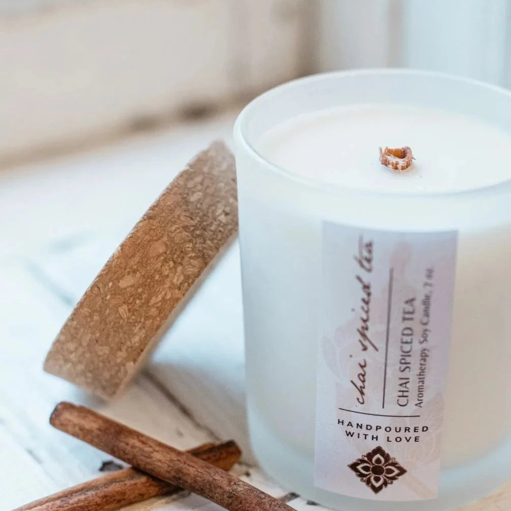 Natural Aromatherapy Candle: Chai Spiced Tea