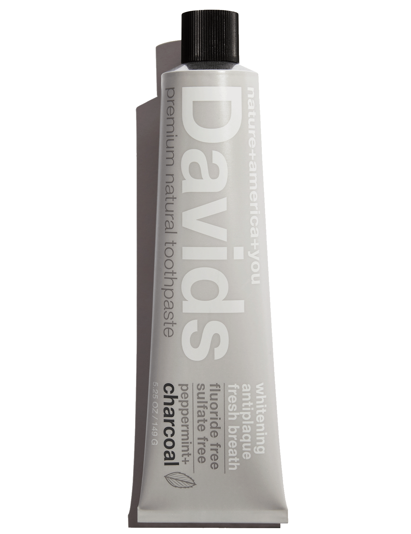 Davids Premium Toothpaste - Charcoal + Peppermint