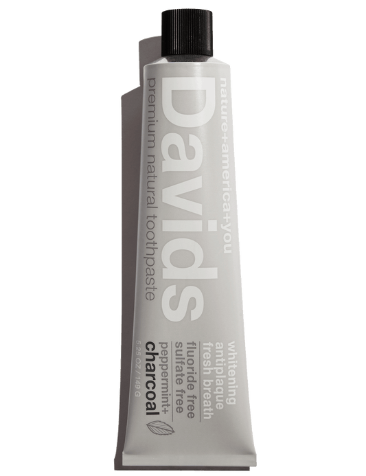 Davids Premium Toothpaste - Charcoal + Peppermint