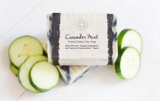Organic Bar Soap: Cucumber Mint