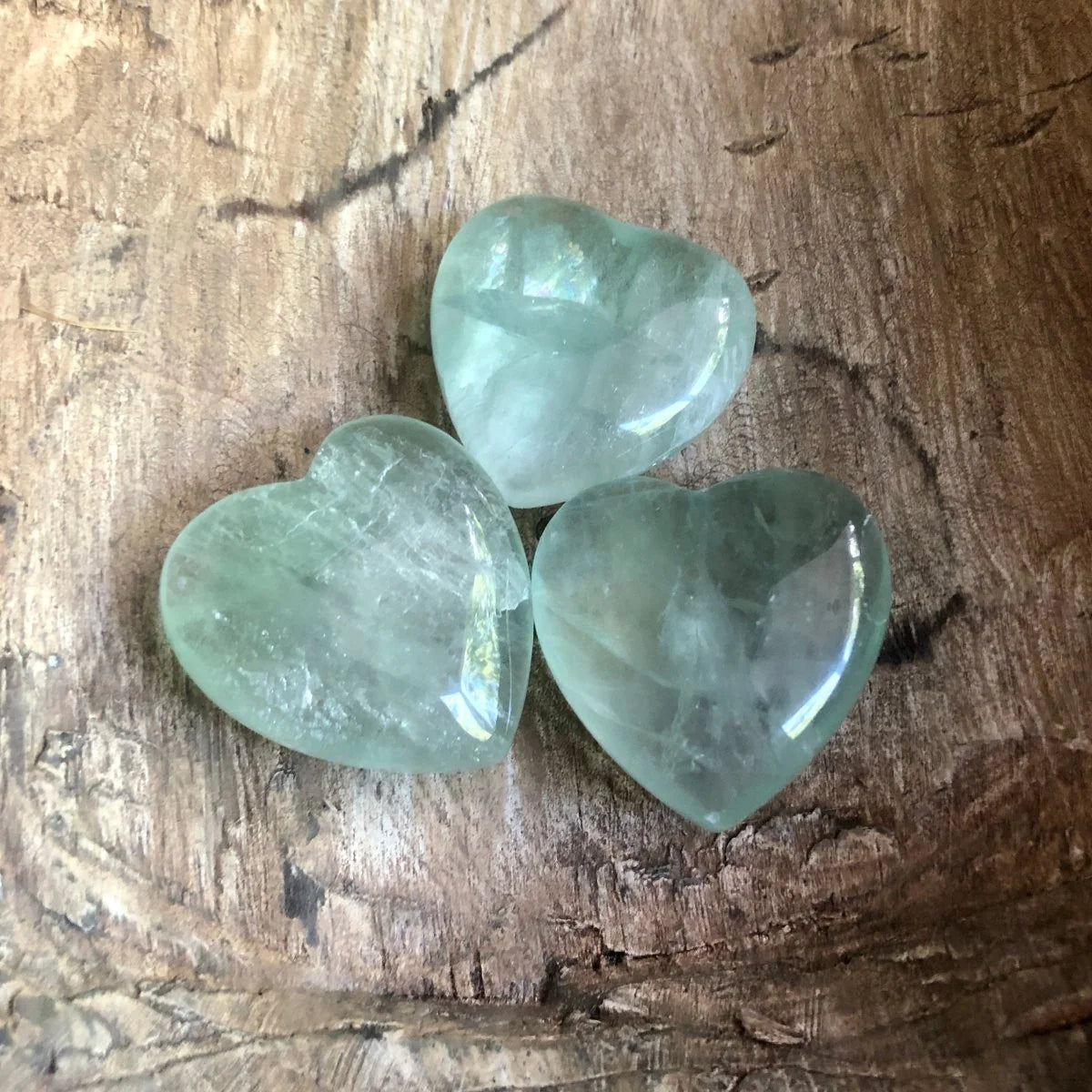 Green Fluorite Heart
