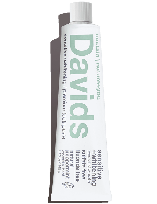 Davids Sensitive + Whitening Nano-Hydroxyapatite Premium Toothpaste - Peppermint