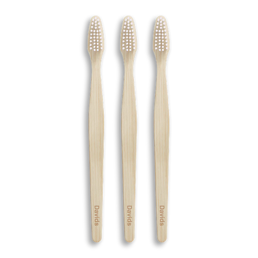Davids Premium Bamboo Toothbrush - Adult Soft / 3 Pack