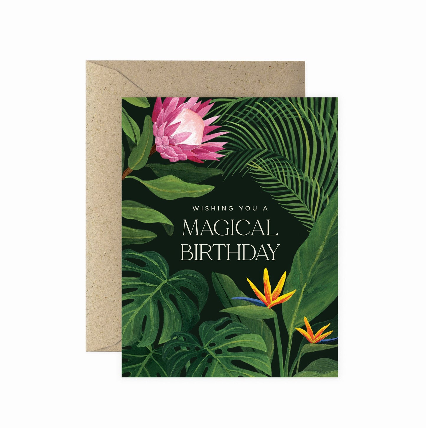 Magical Birthday Lush Tropical Greeting Card