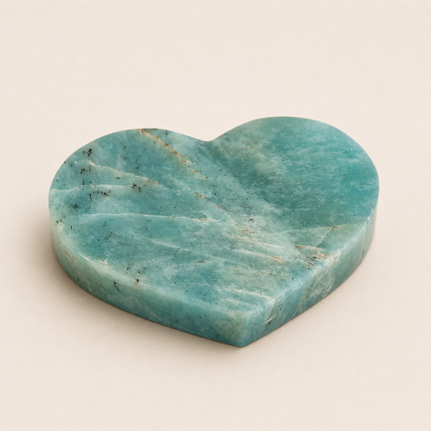 Amazonite Crystal Heart