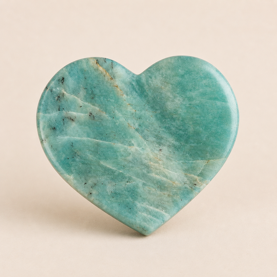 Amazonite Crystal Heart