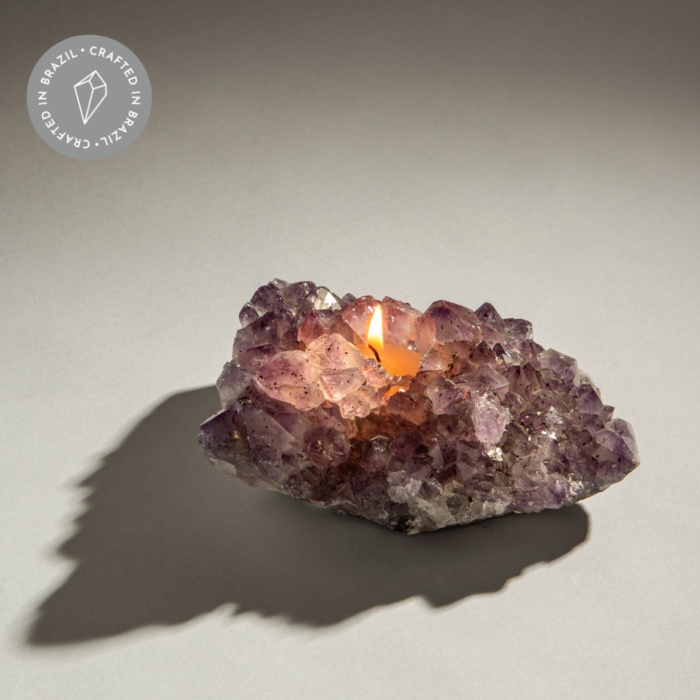 Amethyst Candle Holder