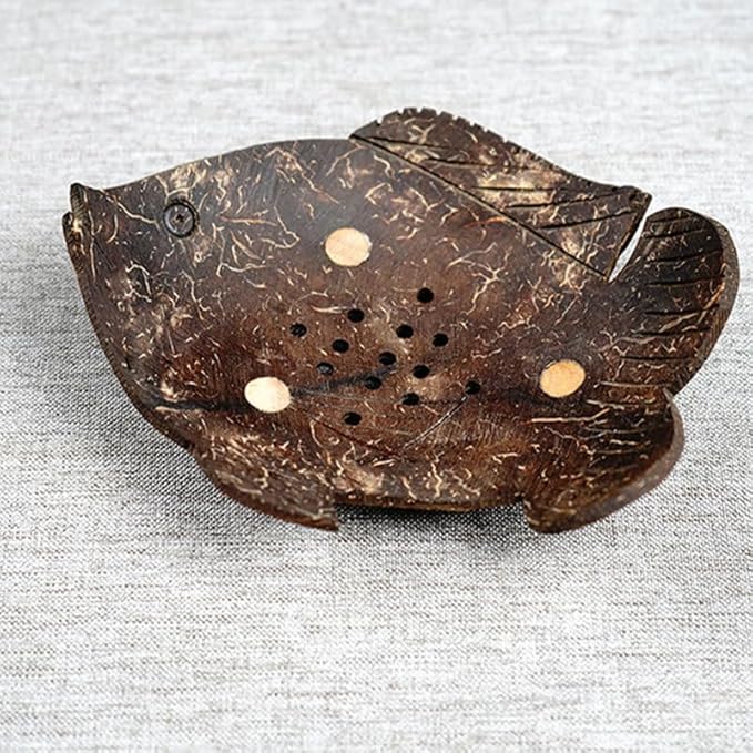 Coconut Shell Fish Shaped Bowl