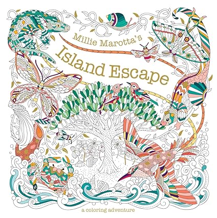 Millie Marotta's Island Escape: A Coloring Adventure