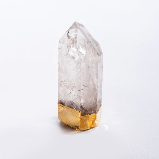 Gold Plated Natural Standing Quartz Points