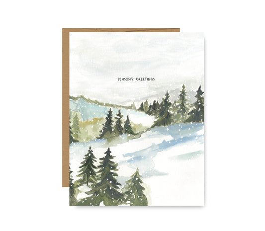Season's Greetings Winter Card