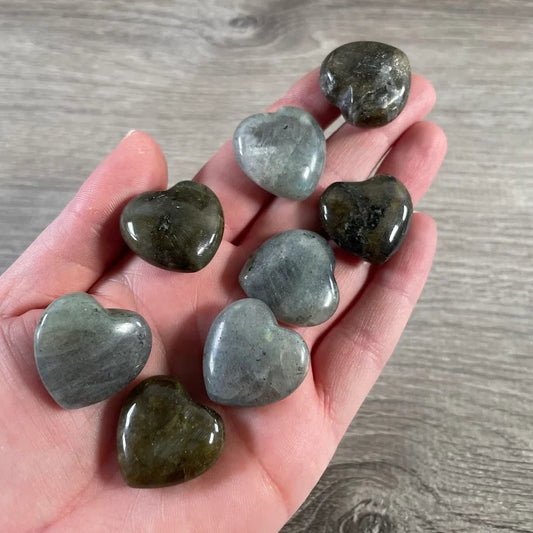 Puffy Heart Small Moss Agate