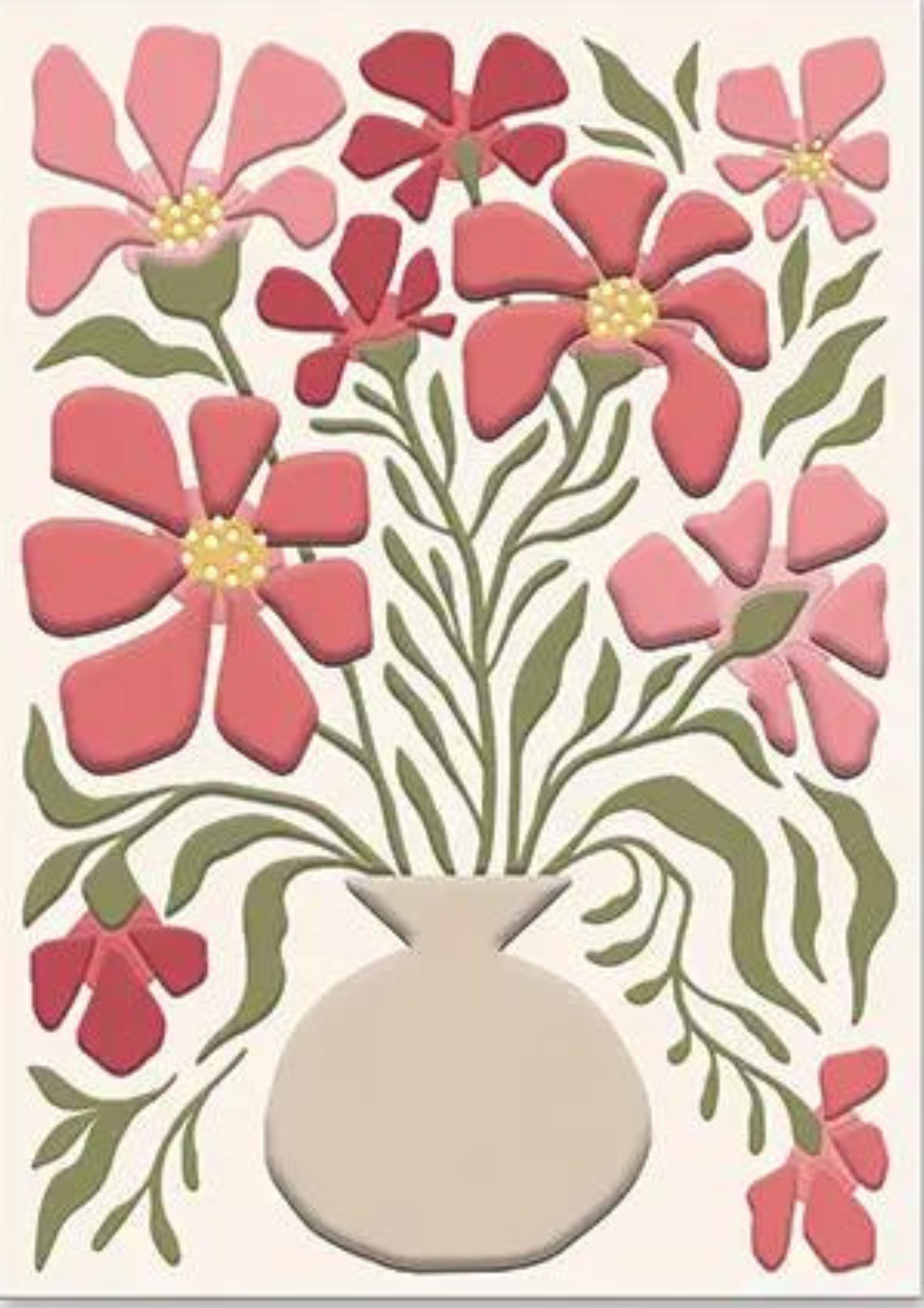 Greeting Card Camellia Flowers