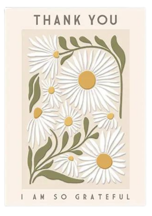 Greeting Card Daisy Flowers