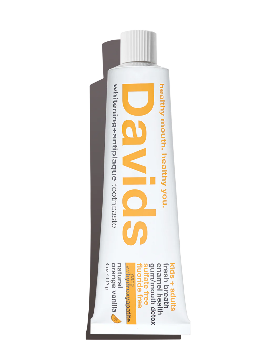 David's Kids & Adults Premium Toothpaste - Orange Vanilla