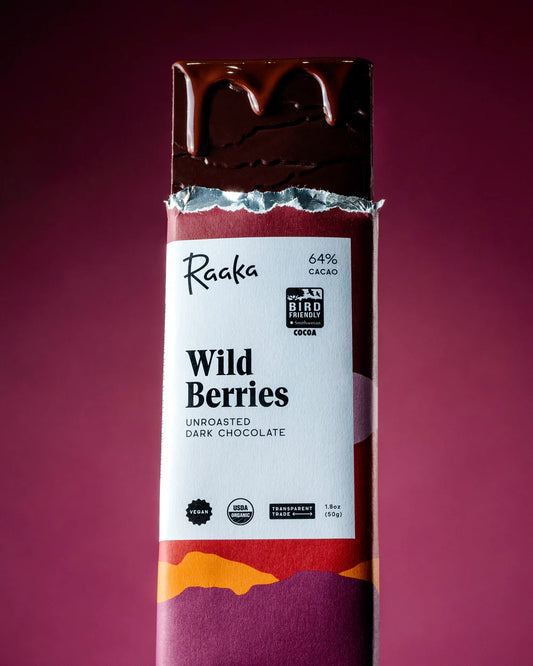 Raaka Wild Berries Unroasted Dark Chocolate