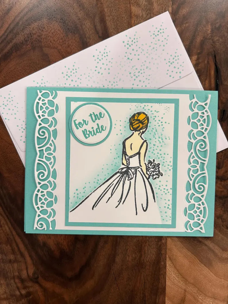 Handcrafted For the Bride Wedding Card