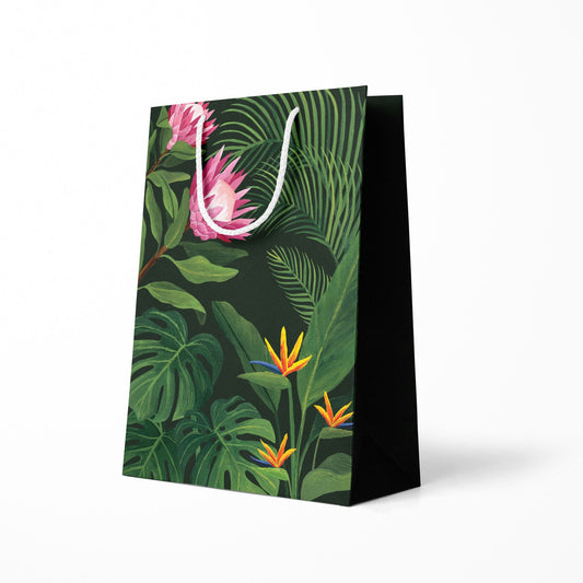Lush Tropical Floral Gift Bag